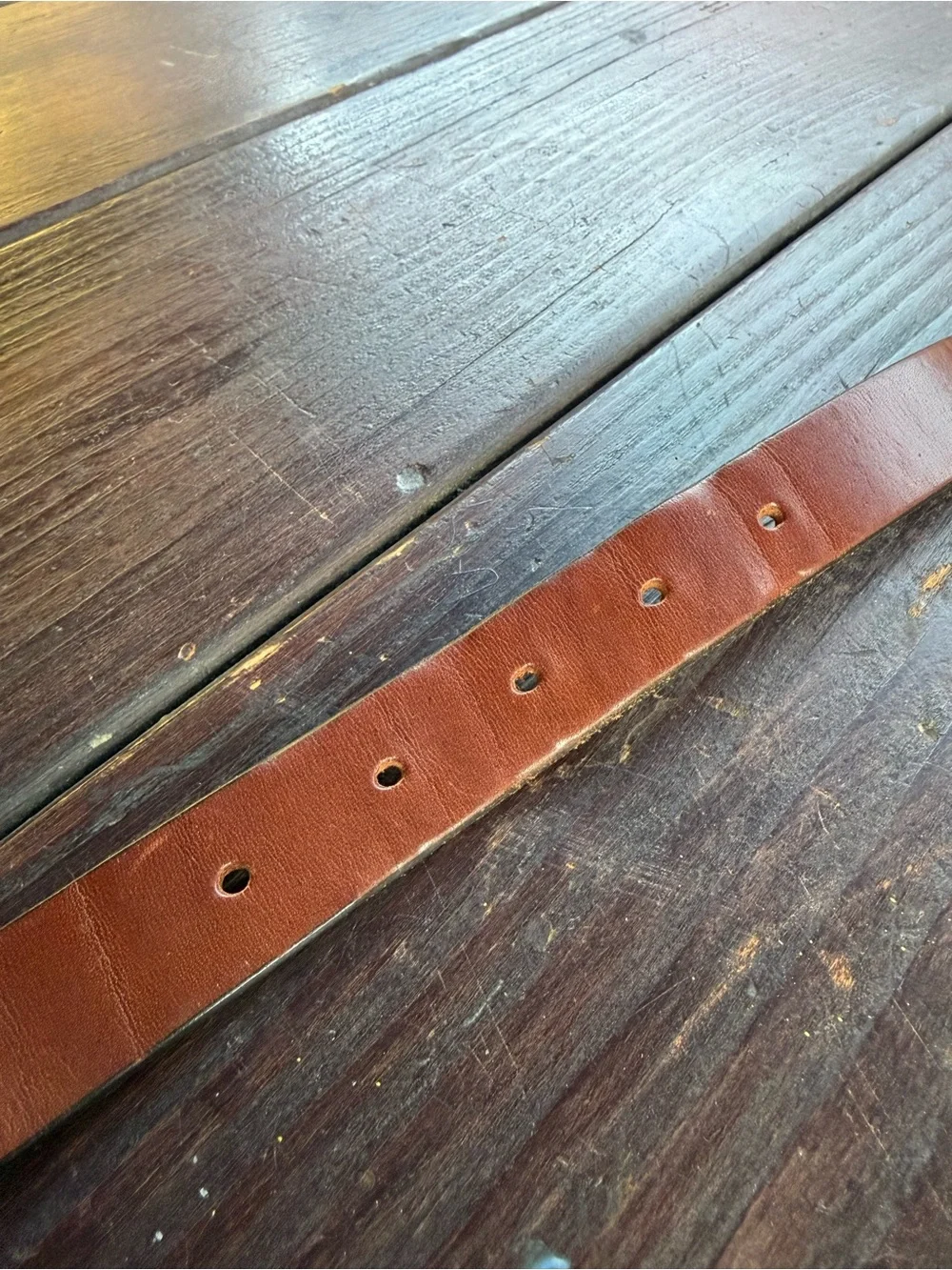 Mens Banana Republic Brown Leather Belt Size 39